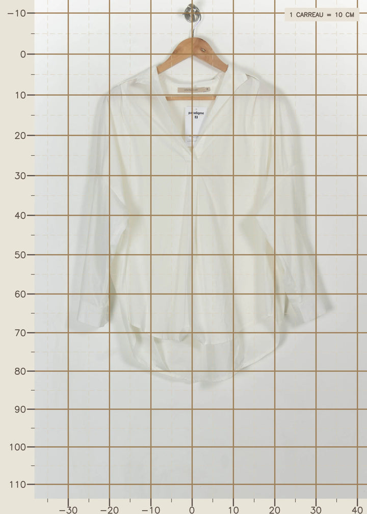 Blouse Blanche - Taille M/38 de la marque La Fée Maraboutée | PARAD113534 - Vendu par Paradigme - Image 4