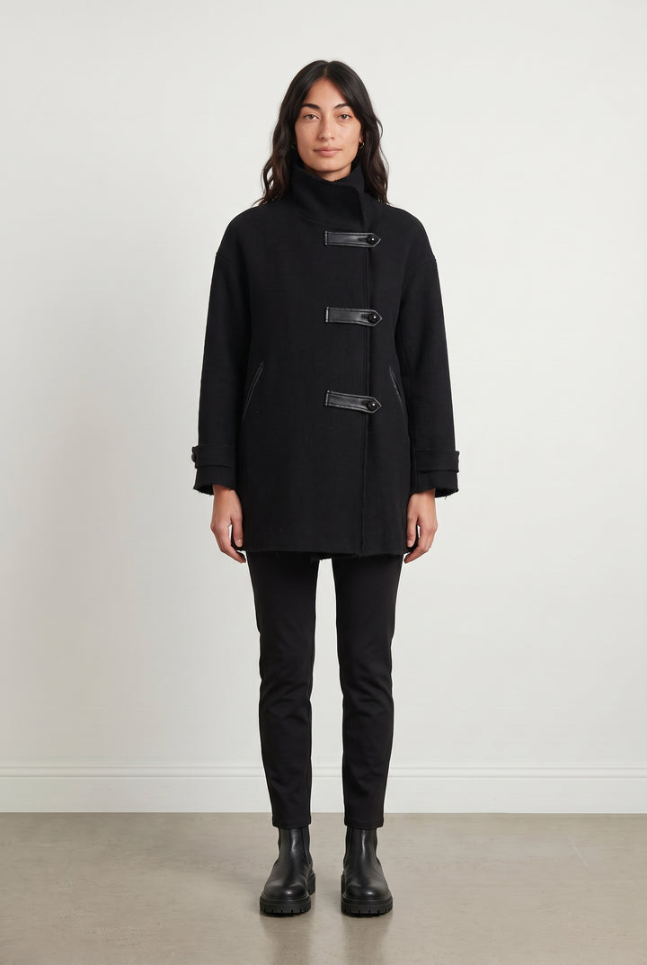 Caban Noir - Taille S/36 de la marque IKKS | PARAD113537 - Vendu par Paradigme - Image 1