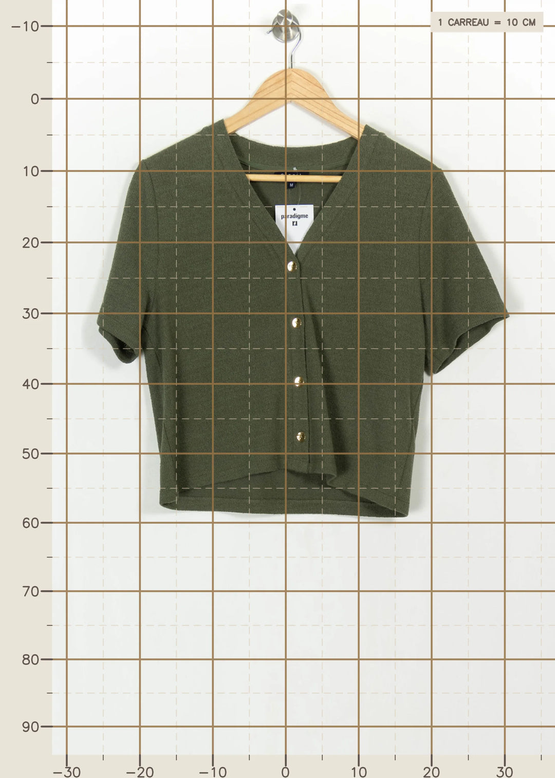 Cardigan Vert - Taille M/38 de la marque Caroll | PARAD113538 - Vendu par Paradigme - Image 4