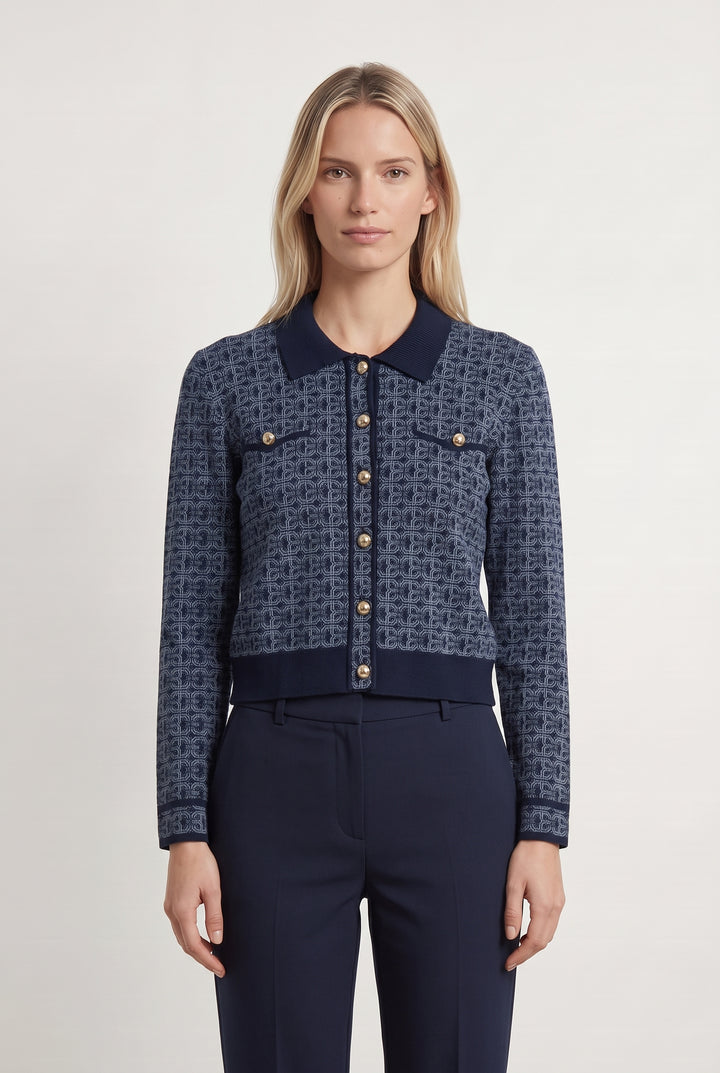 Cardigan Bleu - Taille M/38 de la marque Claudie Pierlot | PARAD113541 - Vendu par Paradigme - Image 1