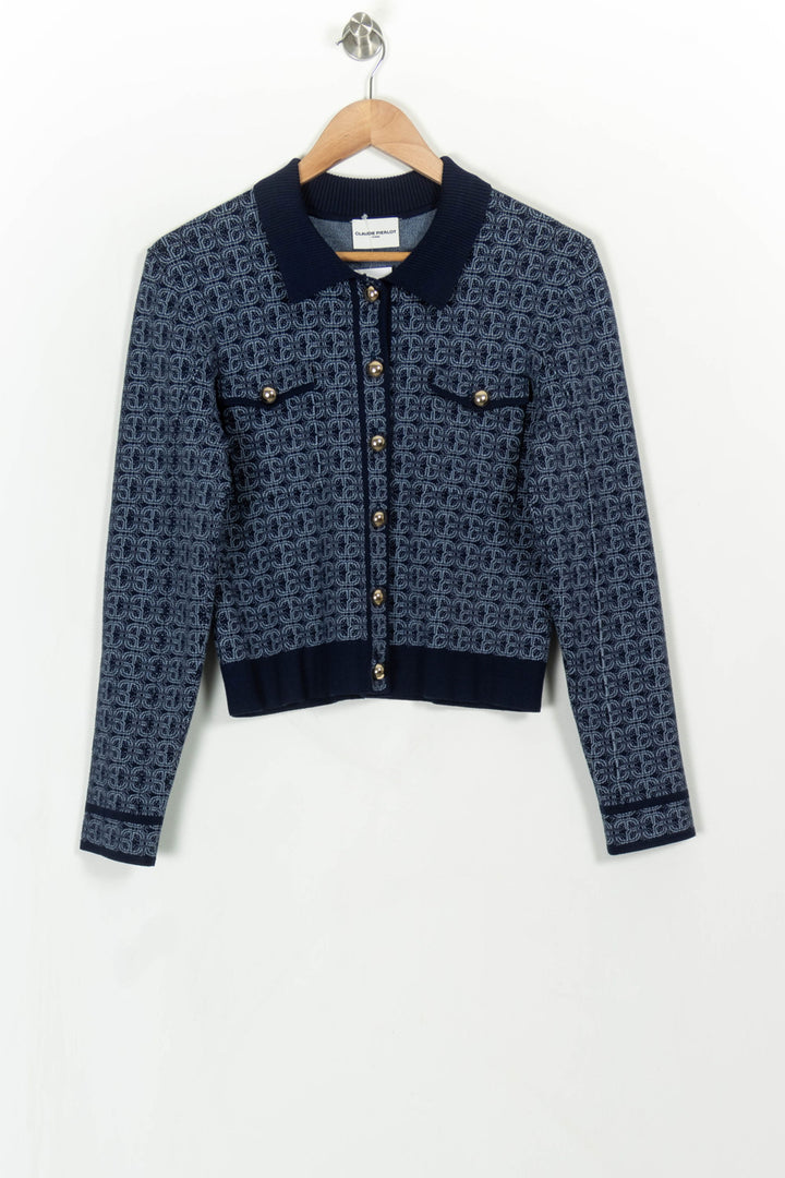 Cardigan Bleu - Taille M/38 de la marque Claudie Pierlot | PARAD113541 - Vendu par Paradigme - Image 2