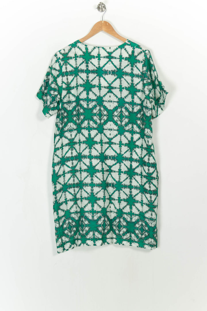 Robe Verte et Blanche - Taille XL/42 de la marque La Fée Maraboutée | PARAD113553 - Vendu par Paradigme - Image 5