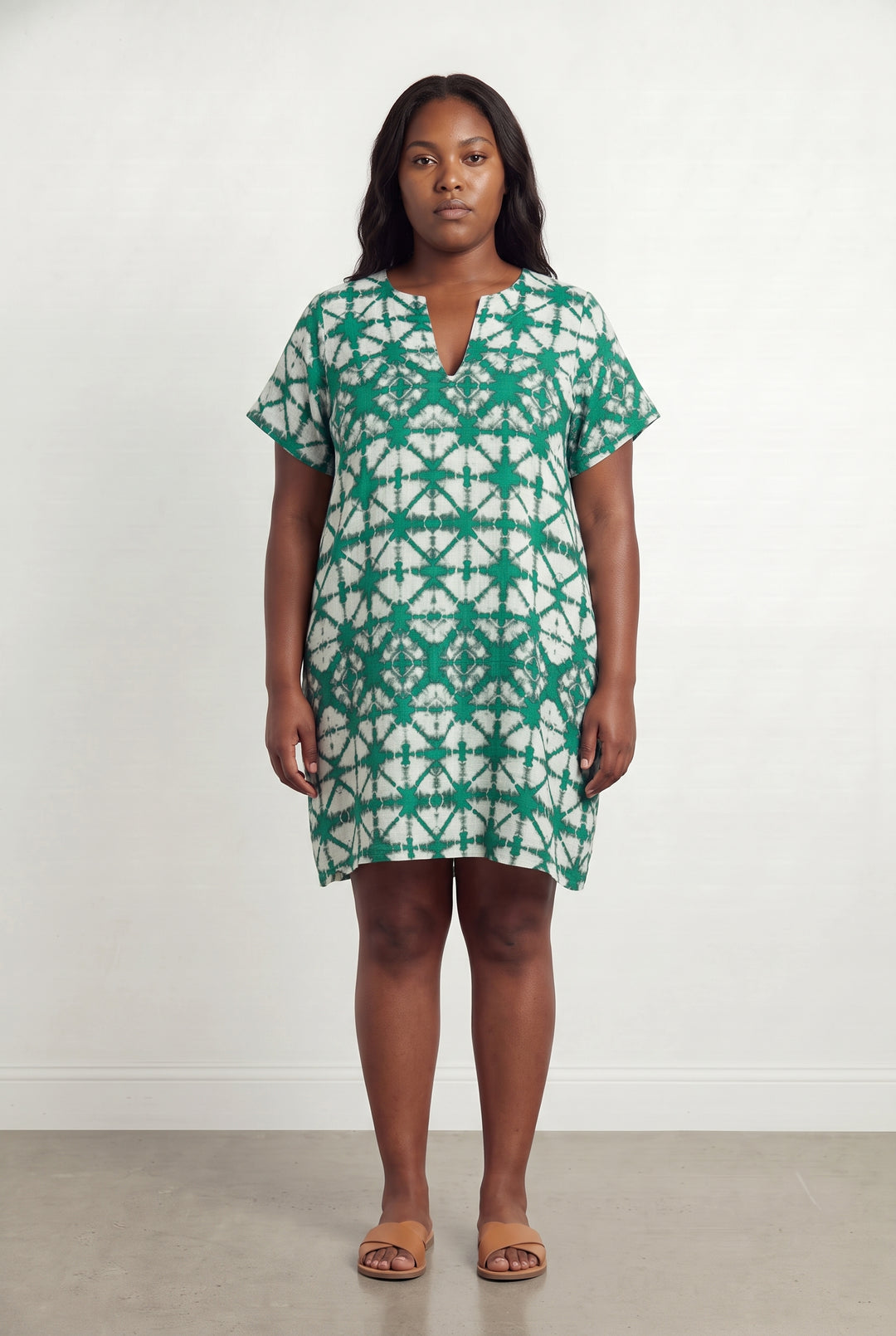 Robe Verte et Blanche - Taille XL/42 de la marque La Fée Maraboutée | PARAD113553 - Vendu par Paradigme - Image 1