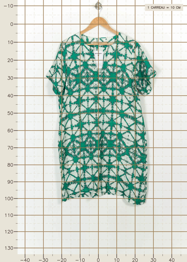 Robe Verte et Blanche - Taille XL/42 de la marque La Fée Maraboutée | PARAD113553 - Vendu par Paradigme - Image 4