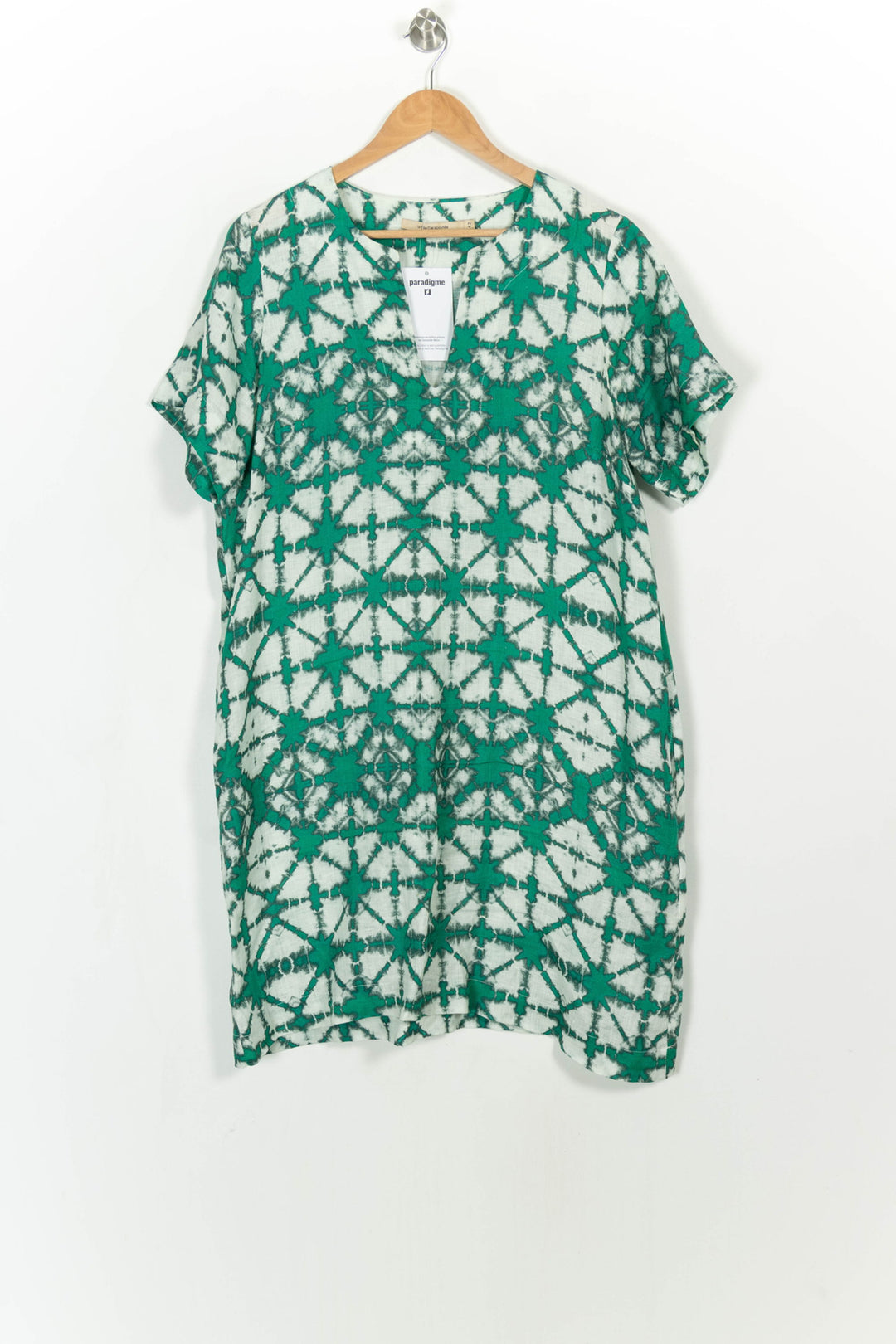 Robe Verte et Blanche - Taille XL/42 de la marque La Fée Maraboutée | PARAD113553 - Vendu par Paradigme - Image 2