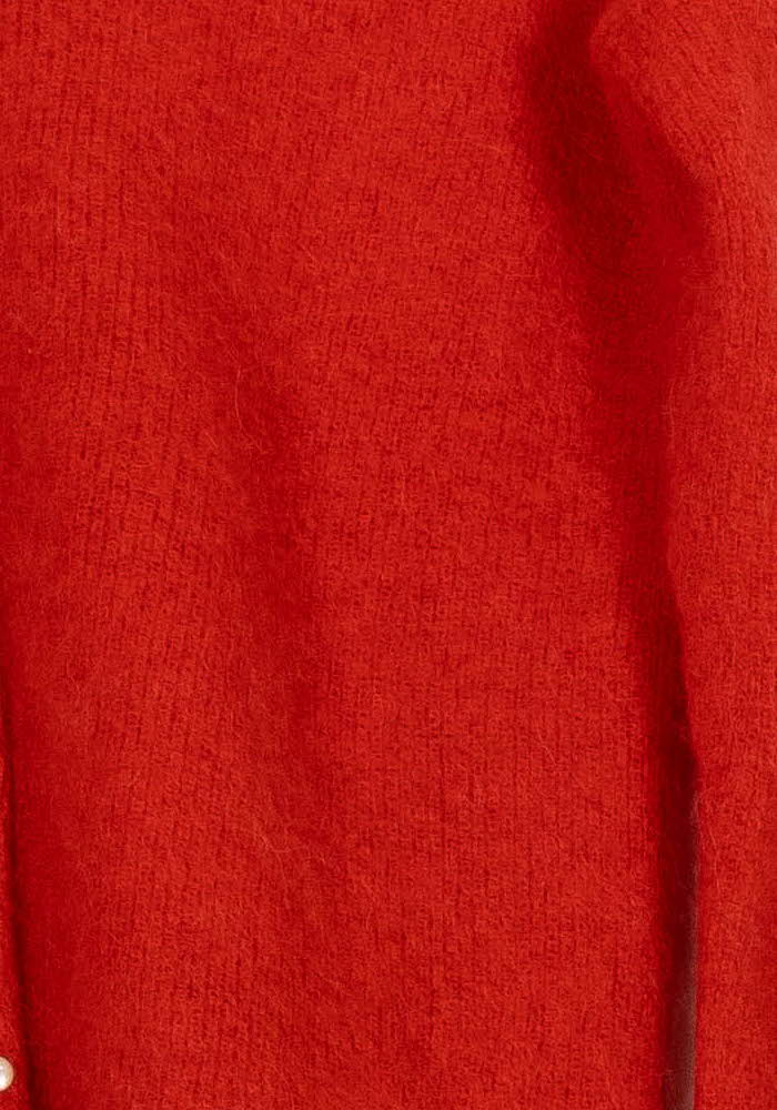 Cardigan Rouge - Taille S/36 de la marque Sézane | PARAD113555 - Vendu par Paradigme - Image 3