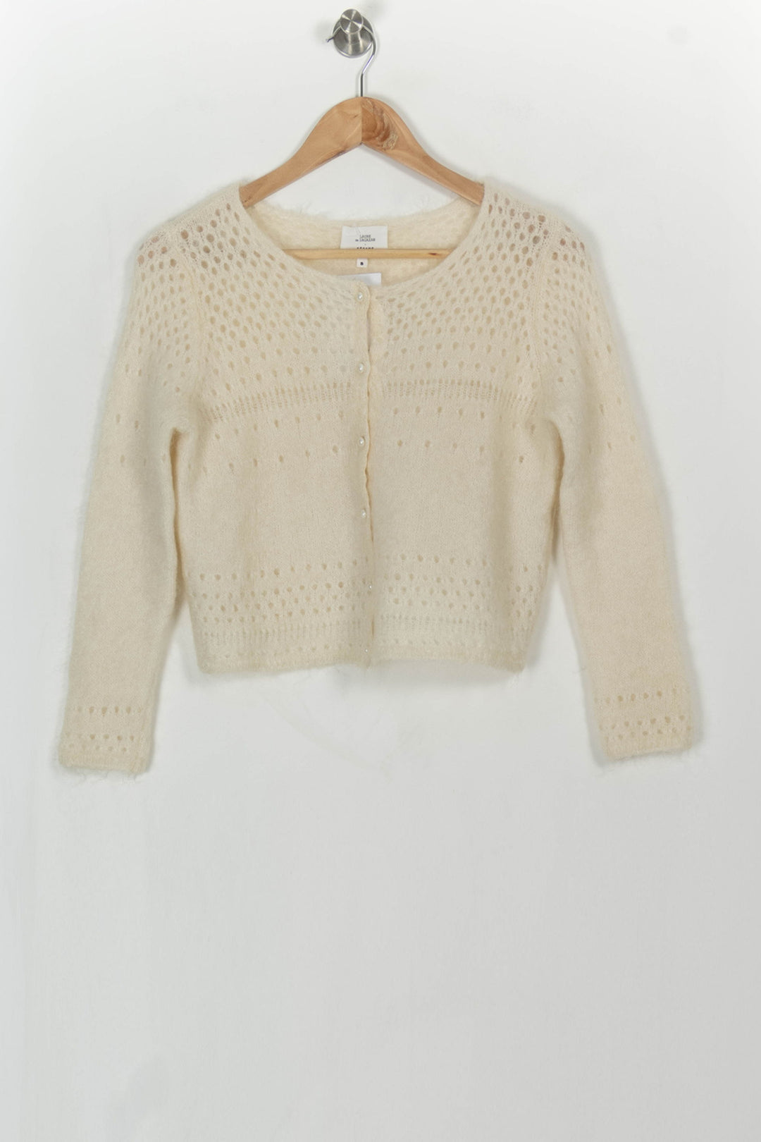 Cardigan Blanc - Taille S/36 de la marque Sézane | PARAD113556 - Vendu par Paradigme - Image 2