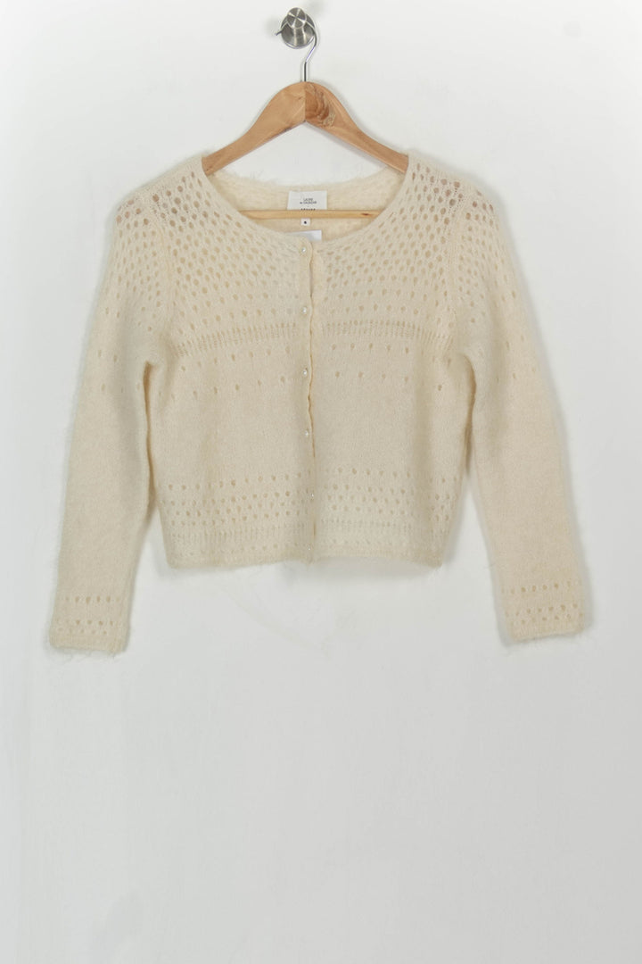 Cardigan Blanc - Taille S/36 de la marque Sézane | PARAD113556 - Vendu par Paradigme - Image 2