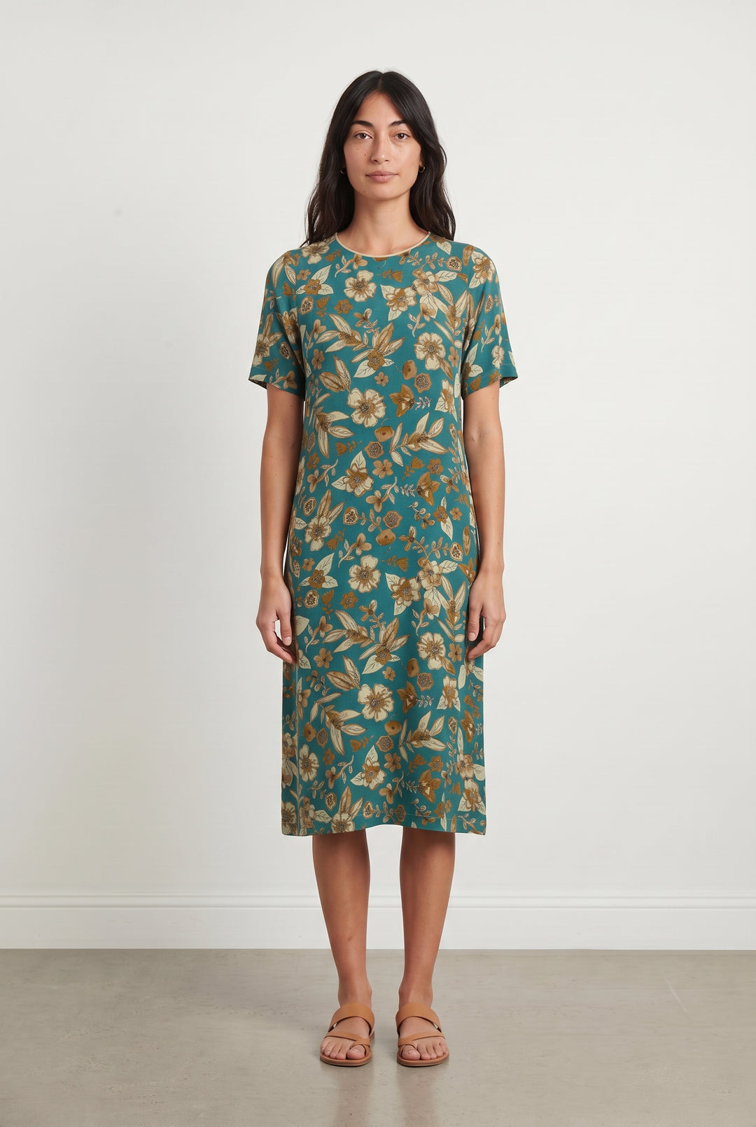Robe Verte et Beige - Taille XS/34 de la marque Momoni | PARAD113562 - Vendu par Paradigme - Image 1