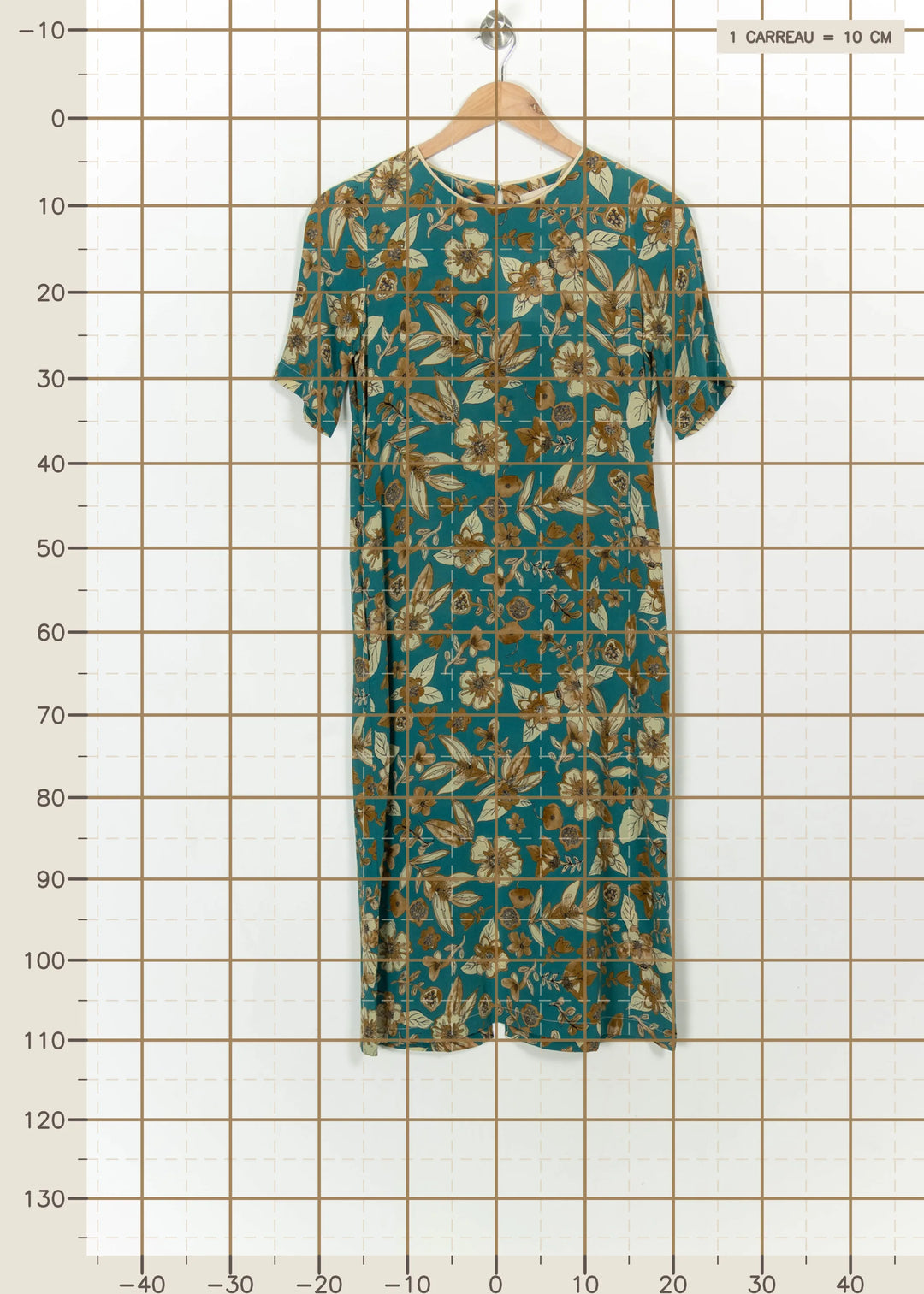 Robe Verte et Beige - Taille XS/34 de la marque Momoni | PARAD113562 - Vendu par Paradigme - Image 4