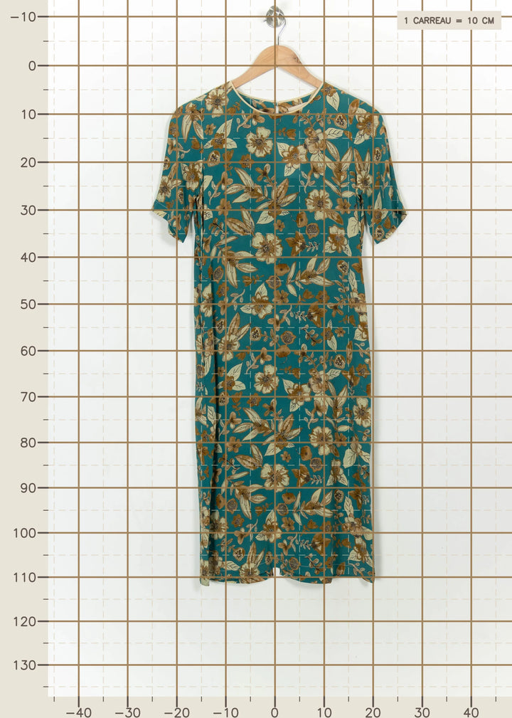 Robe Verte et Beige - Taille XS/34 de la marque Momoni | PARAD113562 - Vendu par Paradigme - Image 4