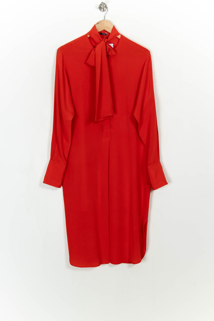 Robe Chemisier Rouge - Taille XS/34 de la marque Joseph | PARAD113563 - Vendu par Paradigme - Image 2