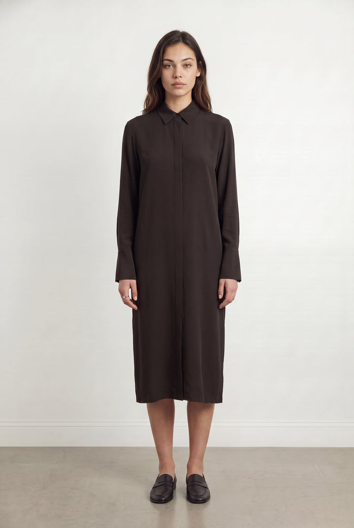 Robe Chemise Noire - Taille XS/34 de la marque Joseph | PARAD113564 - Vendu par Paradigme - Image 1