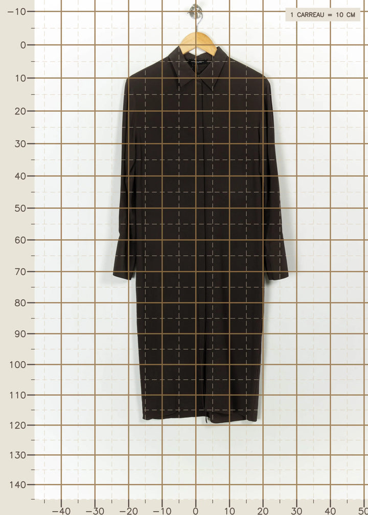 Robe Chemise Noire - Taille XS/34 de la marque Joseph | PARAD113564 - Vendu par Paradigme - Image 4