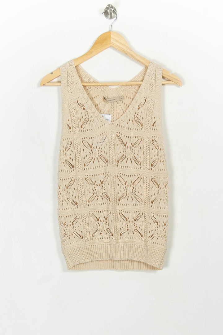 Débardeur Beige - Taille S/36 de la marque La Fée Maraboutée | PARAD113565 - Vendu par Paradigme - Image 2
