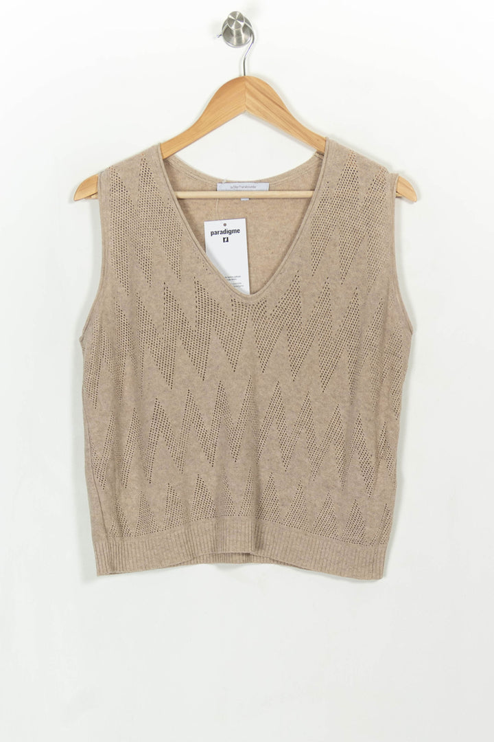 Débardeur Beige - Taille S/36 de la marque La Fée Maraboutée | PARAD113570 - Vendu par Paradigme - Image 2