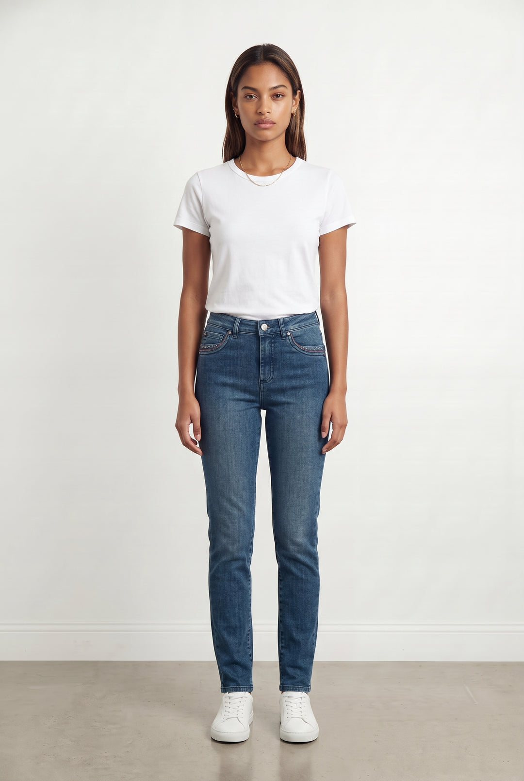 Jean Slim Bleu - Taille XS/34 de la marque IKKS | PARAD113571 - Vendu par Paradigme - Image 1