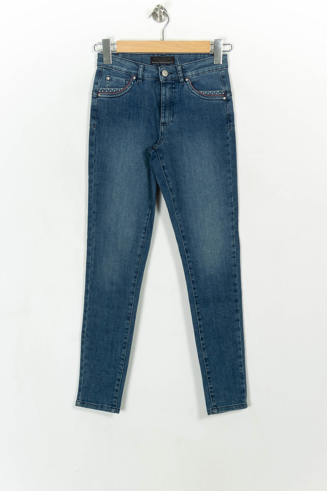 Jean Slim Bleu - Taille XS/34 de la marque IKKS | PARAD113571 - Vendu par Paradigme - Image 2