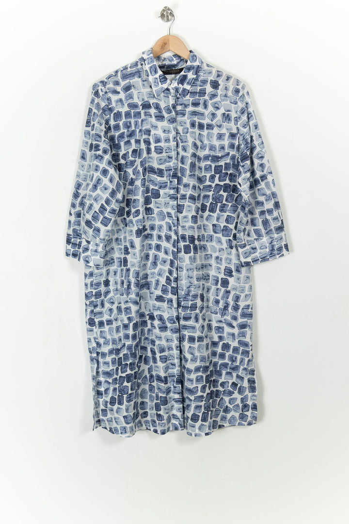 Robe Chemise Bleue et Blanche - Taille XXXL/46 de la marque Marina Rinaldi | PARAD113579 - Vendu par Paradigme - Image 2