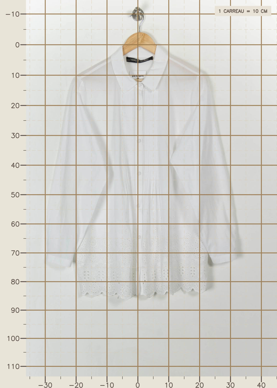 Blouse Blanche - Taille XXXL/46 de la marque Marina Rinaldi | PARAD113580 - Vendu par Paradigme - Image 4