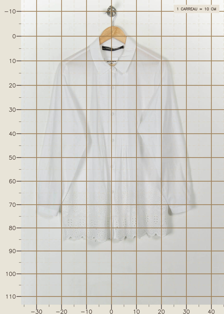 Blouse Blanche - Taille XXXL/46 de la marque Marina Rinaldi | PARAD113580 - Vendu par Paradigme - Image 4