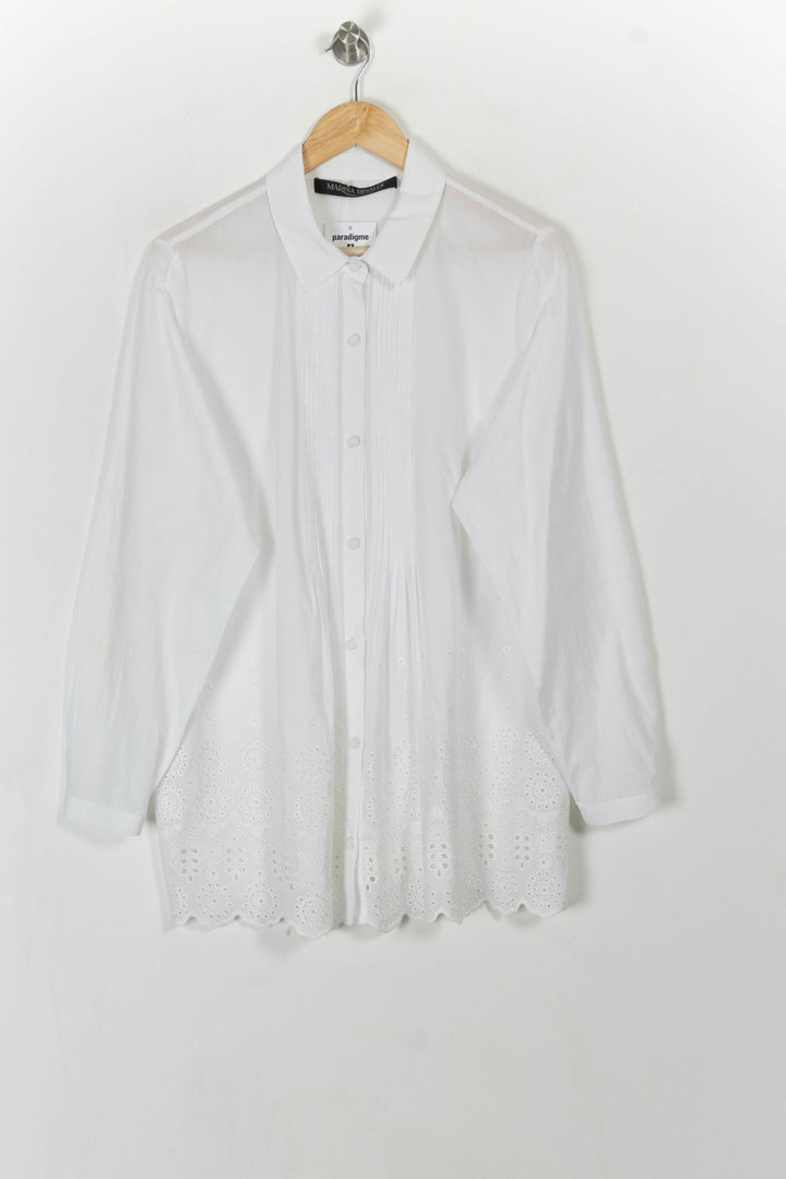 Blouse Blanche - Taille XXXL/46 de la marque Marina Rinaldi | PARAD113580 - Vendu par Paradigme - Image 2