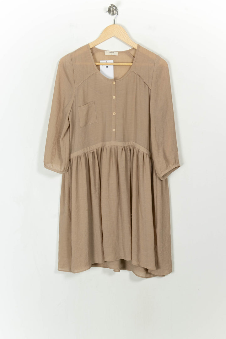 Robe Courte Beige - Taille XL/42 de la marque ba&sh | PARAD113581 - Vendu par Paradigme - Image 2