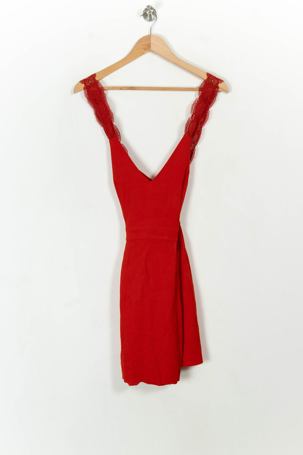 Robe Courte Rouge - Taille M/38 de la marque Sézane | PARAD113582 - Vendu par Paradigme - Image 2