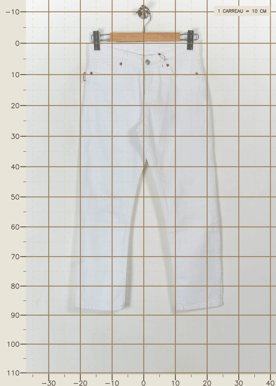 Jean Blanc - Taille XS/34 de la marque Zadig&Voltaire | PARAD113583 - Vendu par Paradigme - Image 4