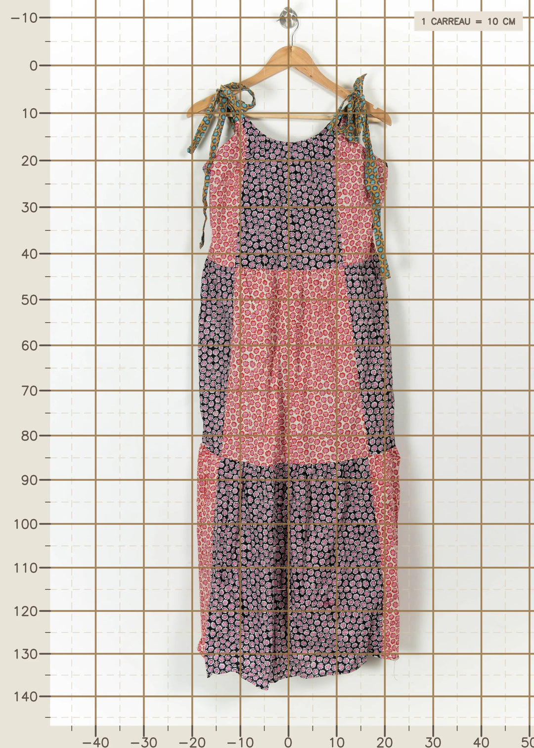 Robe Longue Noire et Rose - Taille M/38 de la marque FRNCH | PARAD113584 - Vendu par Paradigme - Image 4