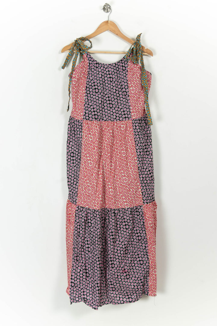 Robe Longue Noire et Rose - Taille M/38 de la marque FRNCH | PARAD113584 - Vendu par Paradigme - Image 2