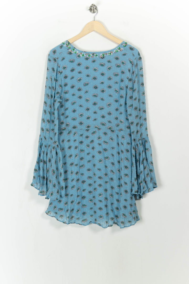 Robe Courte Bleue et Verte - Taille L/40 de la marque Essentiel Antwerp | PARAD113586 - Vendu par Paradigme - Image 5