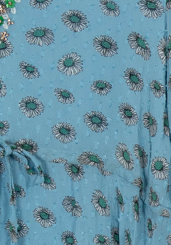 Robe Courte Bleue et Verte - Taille L/40 de la marque Essentiel Antwerp | PARAD113586 - Vendu par Paradigme - Image 3