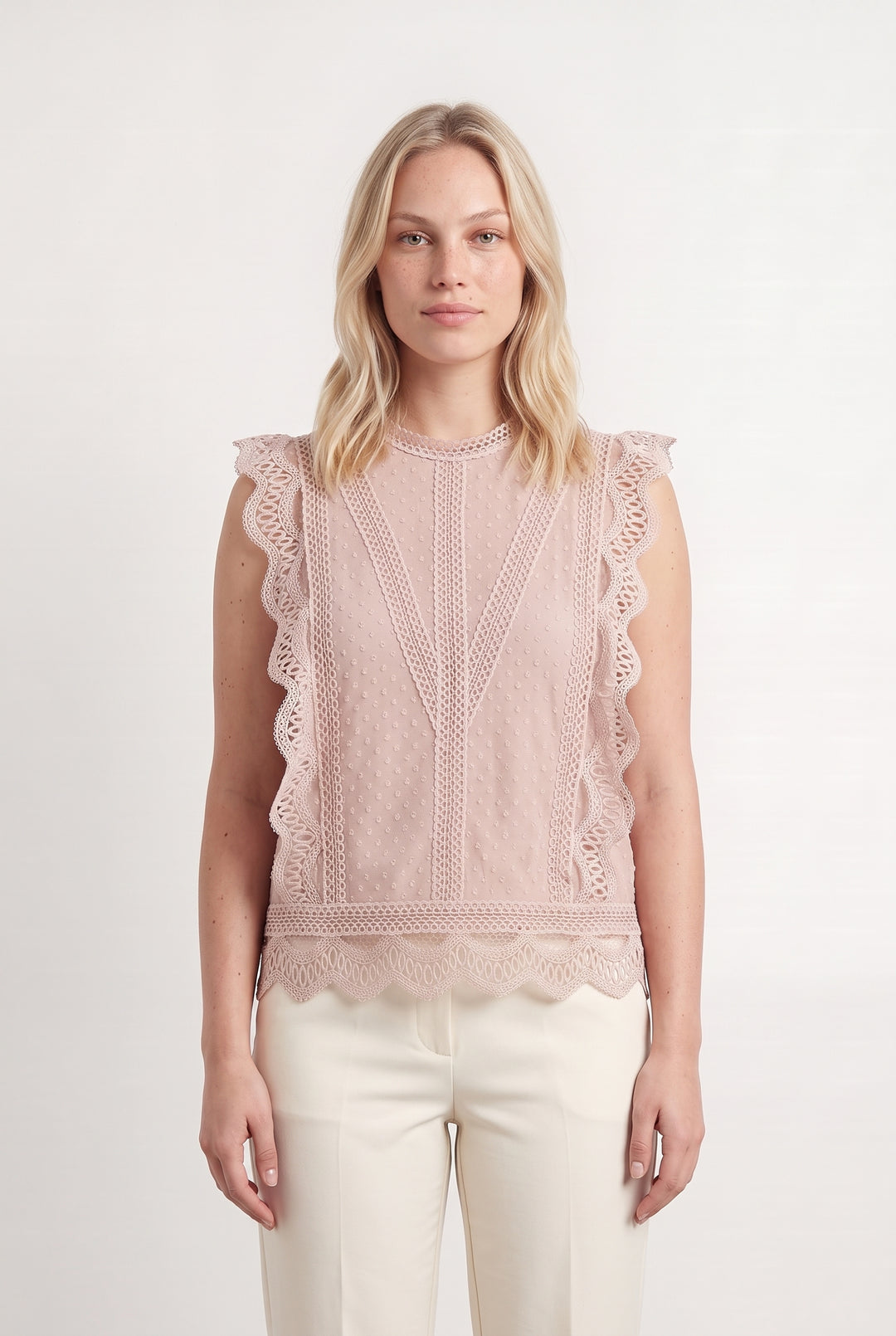 Blouse Rose - Taille L/40 de la marque Derhy | PARAD113589 - Vendu par Paradigme - Image 1