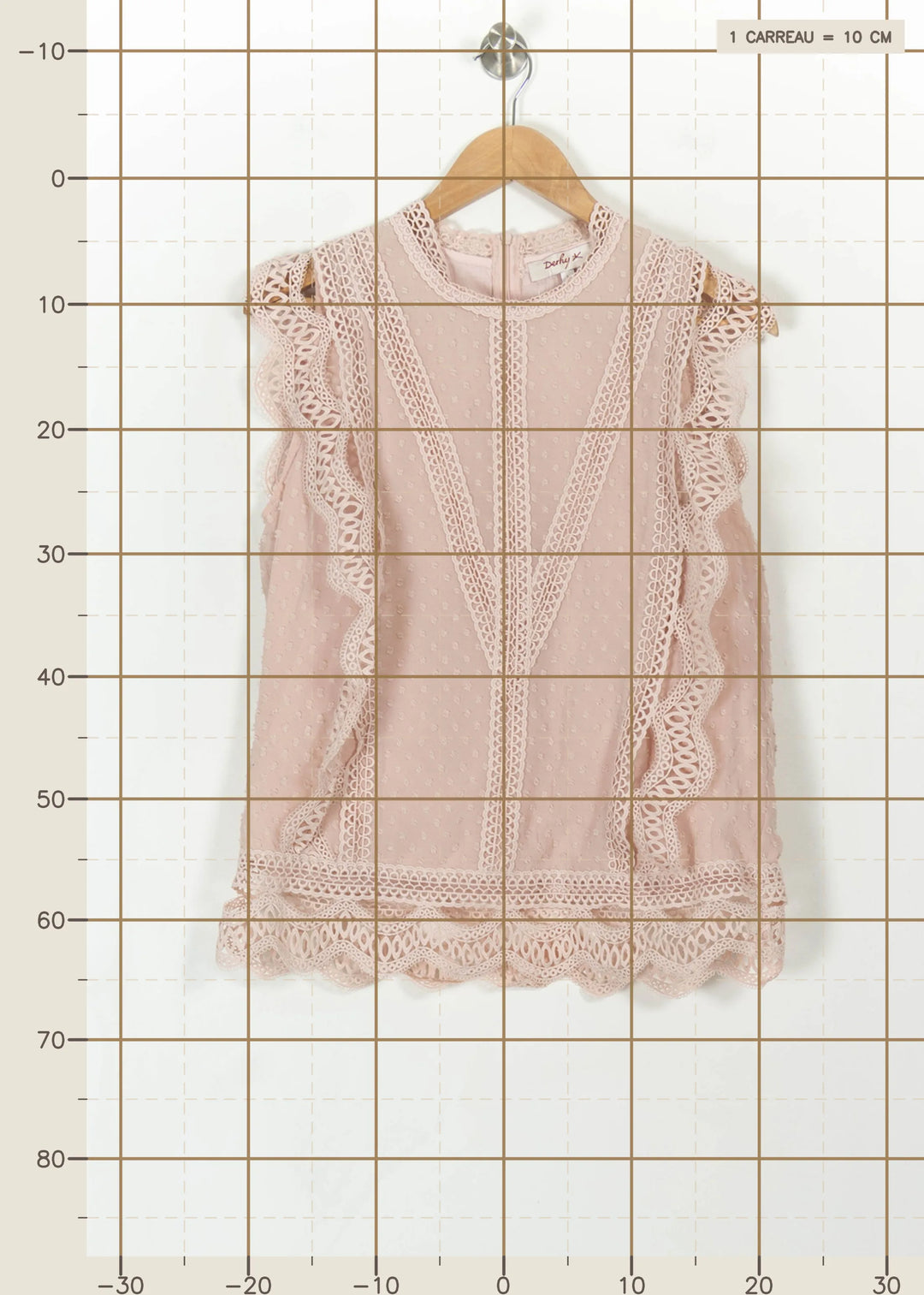 Blouse Rose - Taille L/40 de la marque Derhy | PARAD113589 - Vendu par Paradigme - Image 4