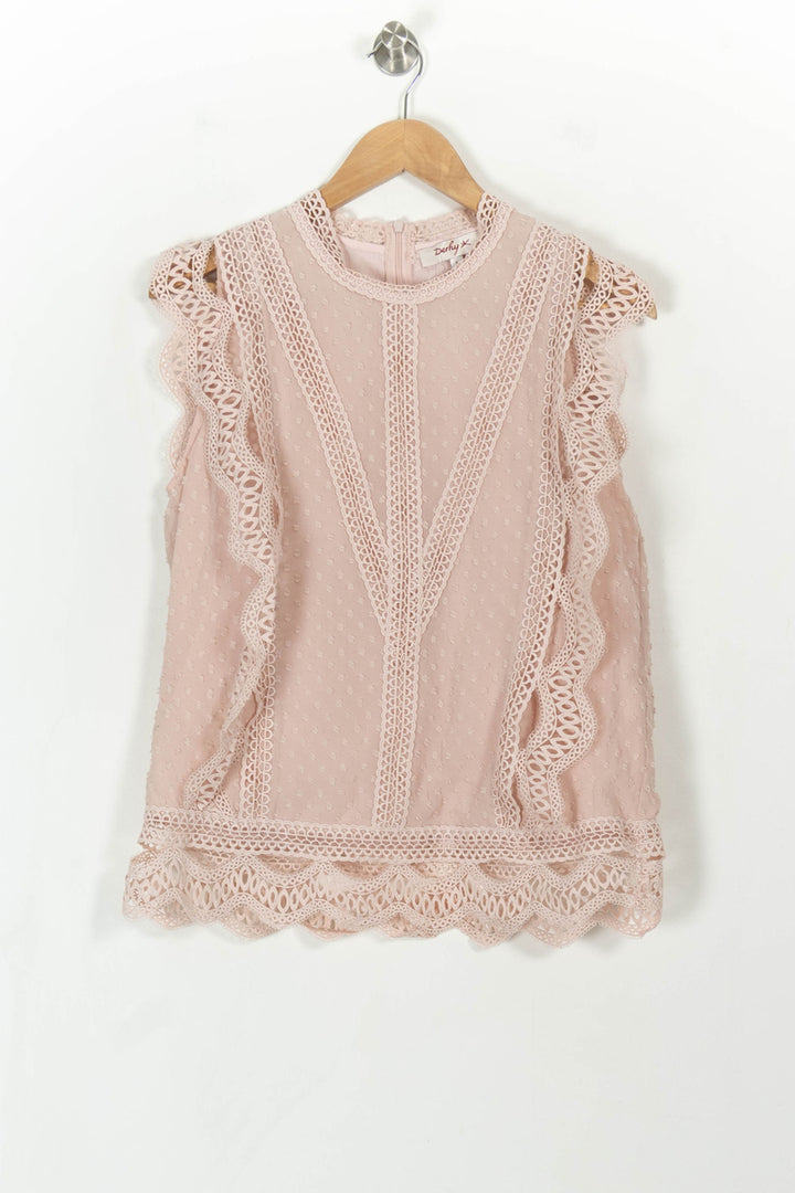 Blouse Rose - Taille L/40 de la marque Derhy | PARAD113589 - Vendu par Paradigme - Image 2