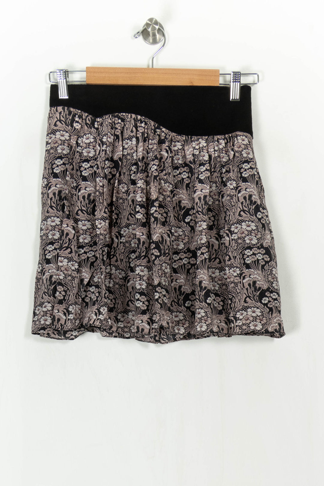 Jupe Courte Noire et Beige - Taille S/36 de la marque Ekyog | PARAD113590 - Vendu par Paradigme - Image 2