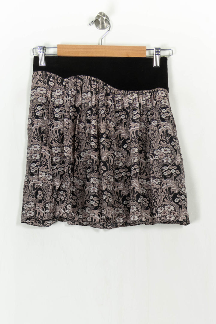 Jupe Courte Noire et Beige - Taille S/36 de la marque Ekyog | PARAD113590 - Vendu par Paradigme - Image 2