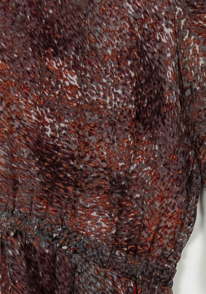 Robe Midi Rouge et Marron - Taille S/36 de la marque Suncoo | PARAD113591 - Vendu par Paradigme - Image 3