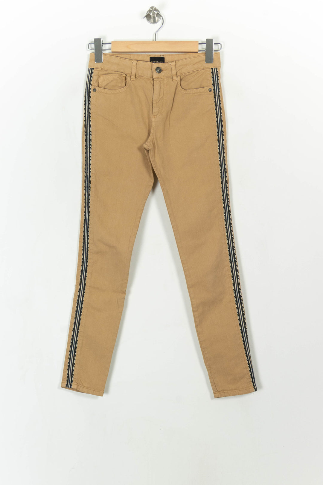 Jean Camel et Noir - Taille XS/34 de la marque Bérénice | PARAD113593 - Vendu par Paradigme - Image 2