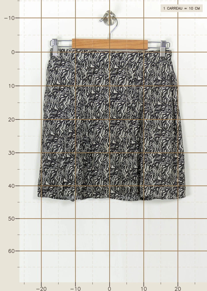 Jupe Courte Noire et Blanche - Taille M/38 de la marque Marie Sixtine | PARAD113594 - Vendu par Paradigme - Image 4