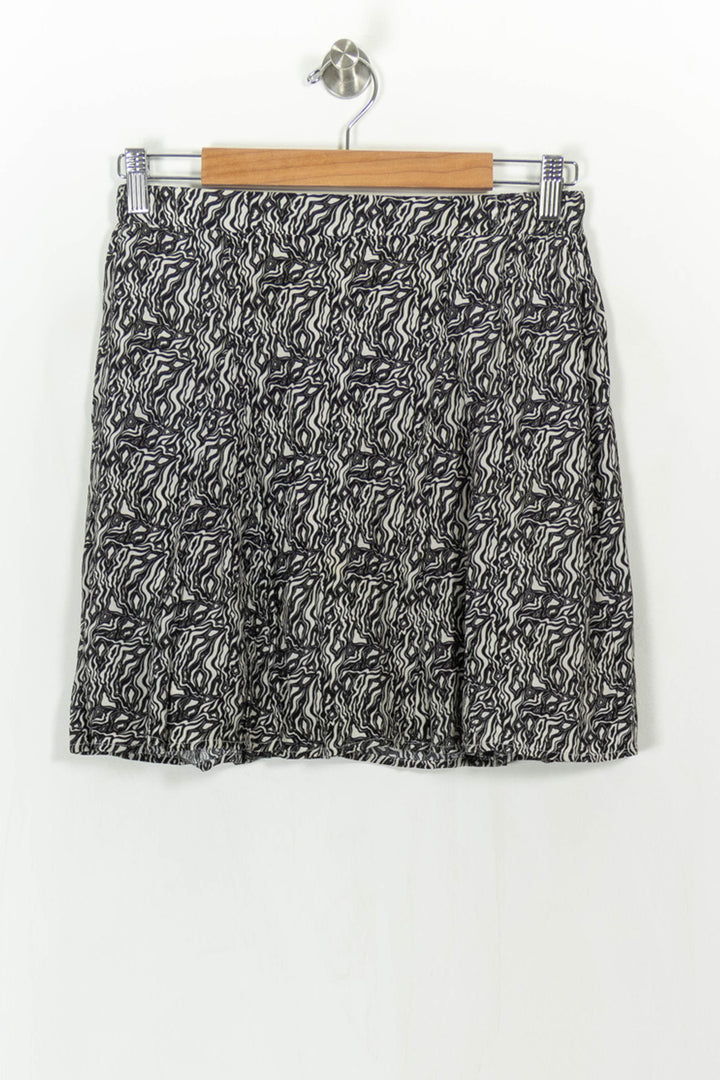 Jupe Courte Noire et Blanche - Taille M/38 de la marque Marie Sixtine | PARAD113594 - Vendu par Paradigme - Image 2