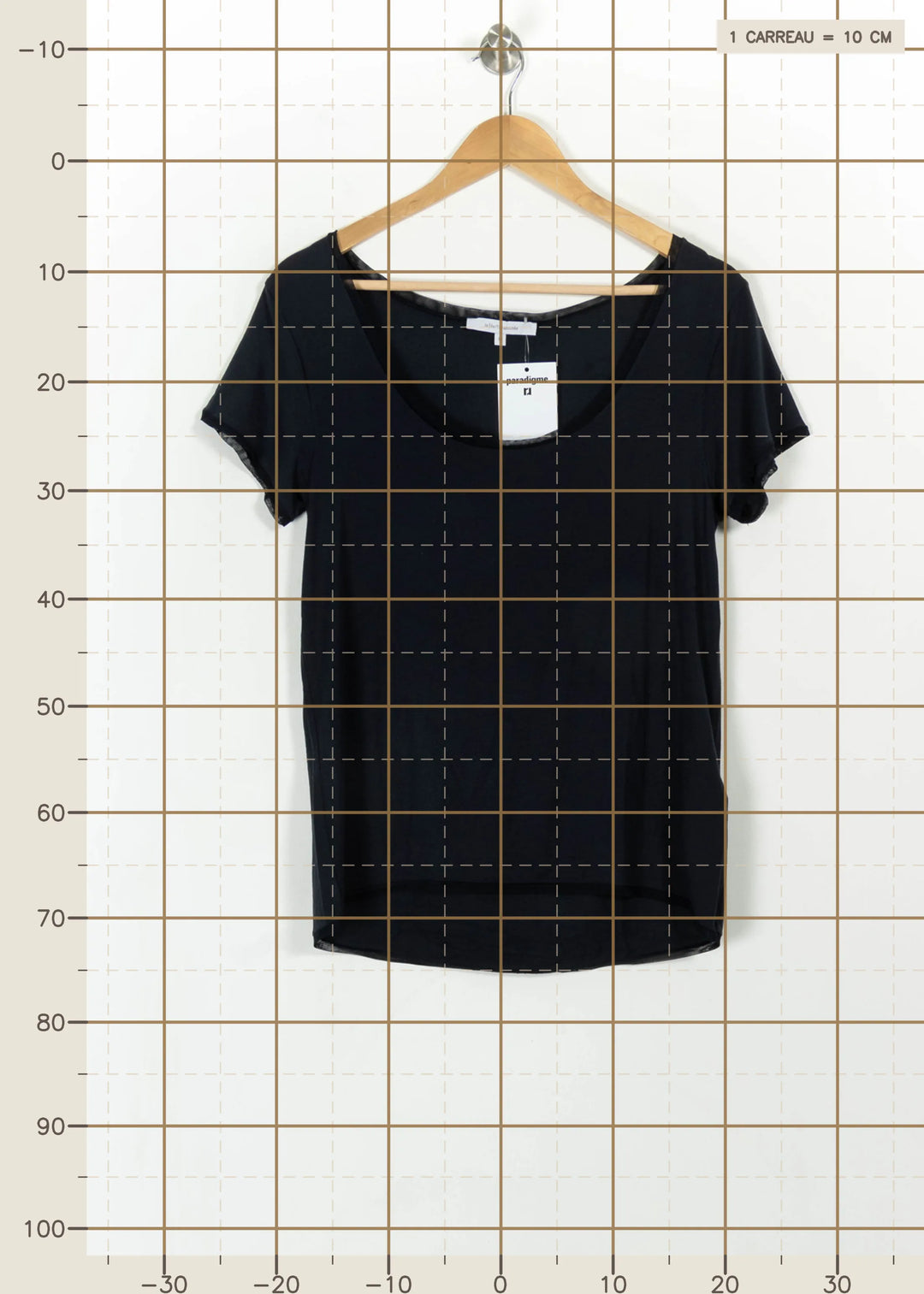 Tee-shirt Bleu - Taille M/38 de la marque La Fée Maraboutée | PARAD113600 - Vendu par Paradigme - Image 4
