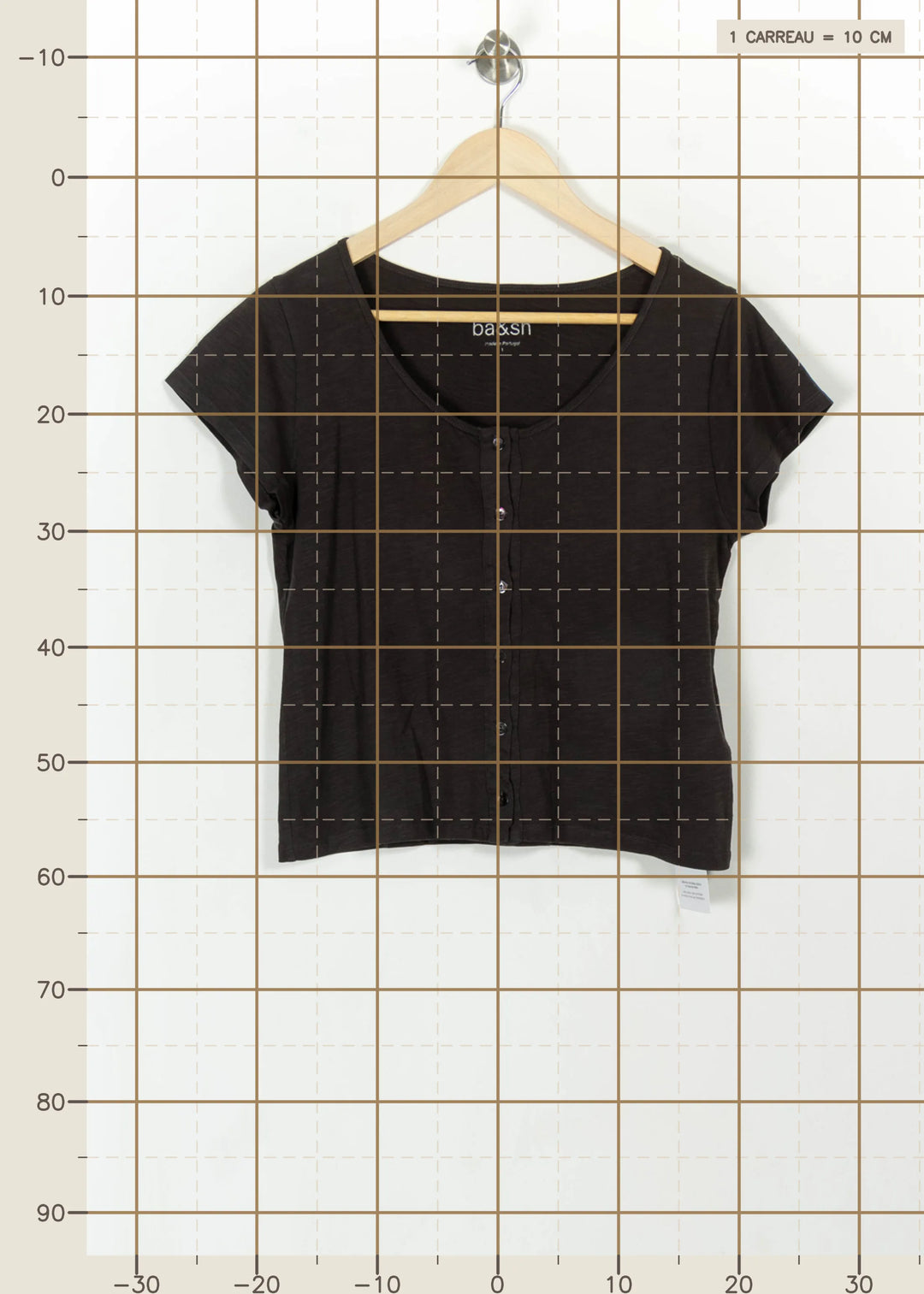 Tee-shirt Gris - Taille S/36 de la marque ba&sh | PARAD113603 - Vendu par Paradigme - Image 4