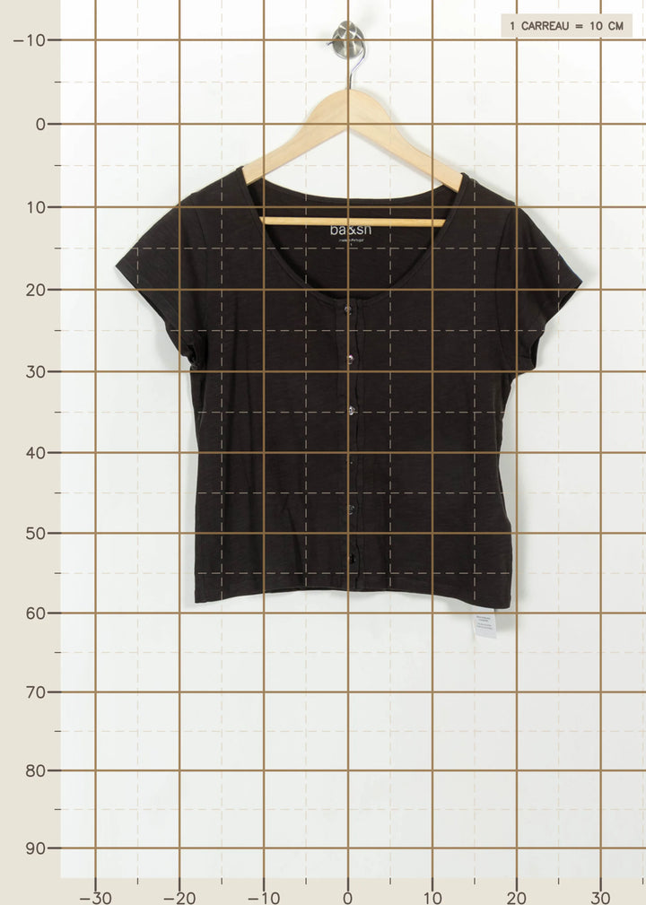 Tee-shirt Gris - Taille S/36 de la marque ba&sh | PARAD113603 - Vendu par Paradigme - Image 4