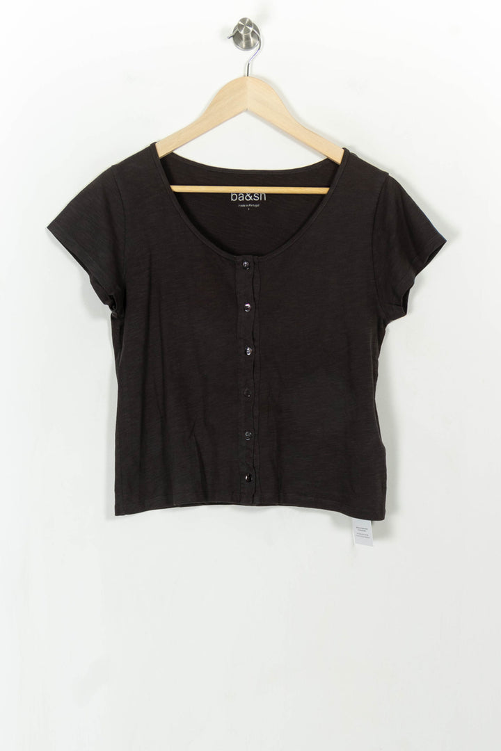 Tee-shirt Gris - Taille S/36 de la marque ba&sh | PARAD113603 - Vendu par Paradigme - Image 2
