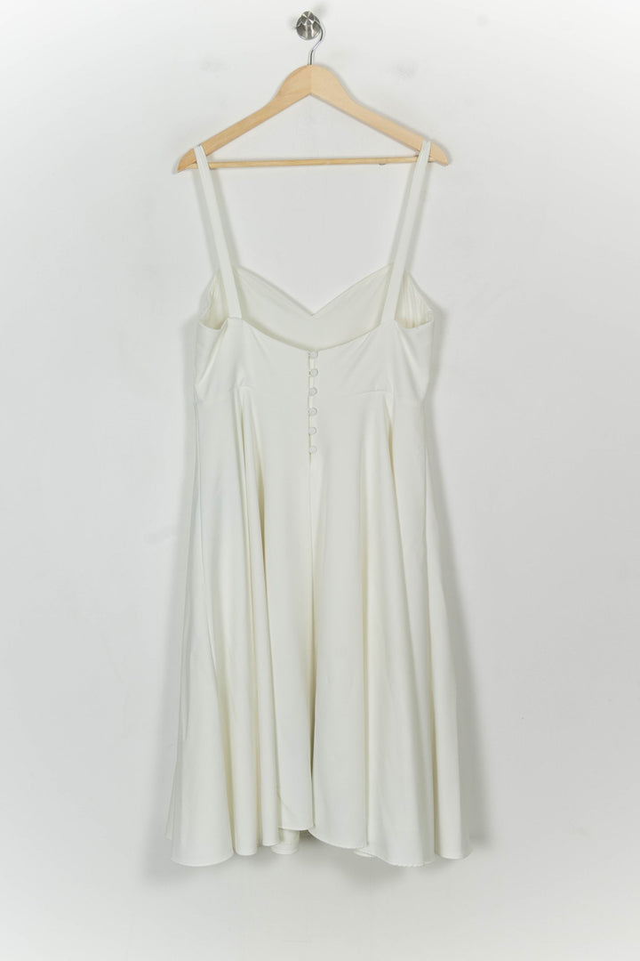 Robe Midi Blanche - Taille XXXL/46 de la marque Maison Lemoine | PARAD113605 - Vendu par Paradigme - Image 5