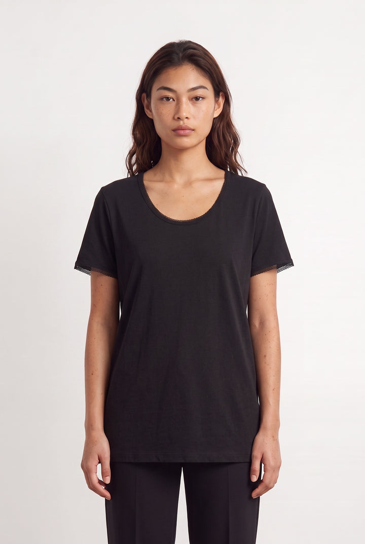 Tee-shirt Noir - Taille M/38 de la marque Karl Marc John | PARAD113607 - Vendu par Paradigme - Image 1