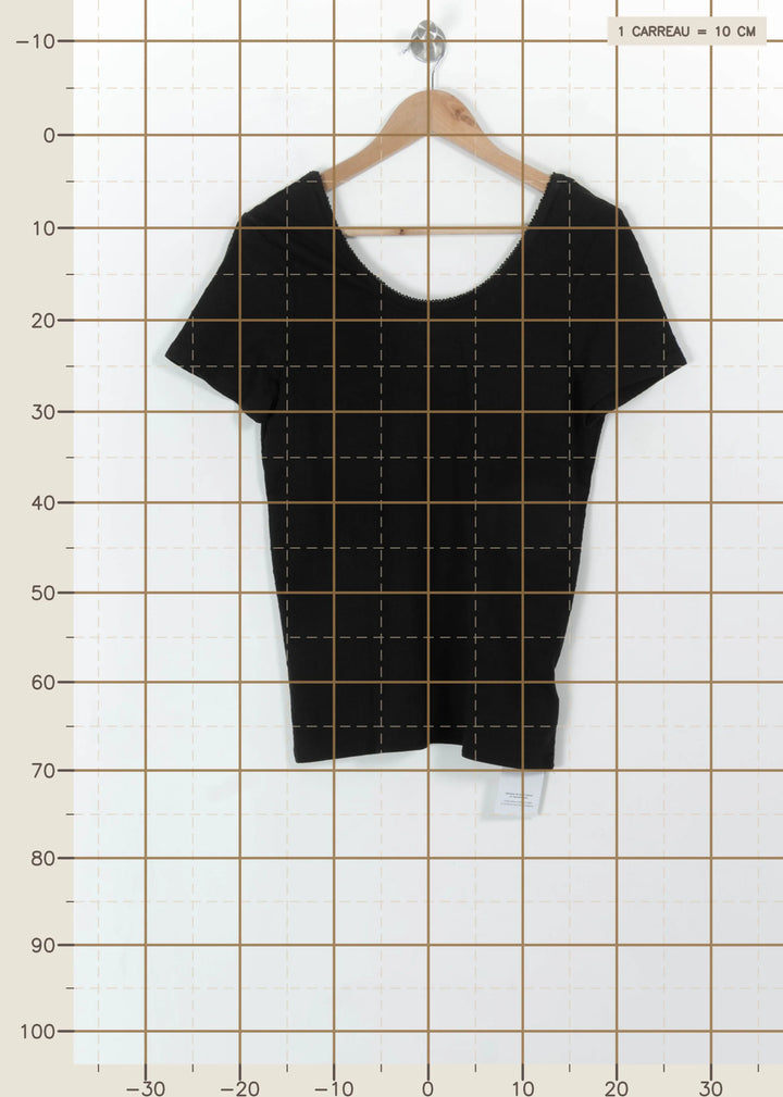 Tee-shirt Noir - Taille M/38 de la marque Karl Marc John | PARAD113607 - Vendu par Paradigme - Image 4