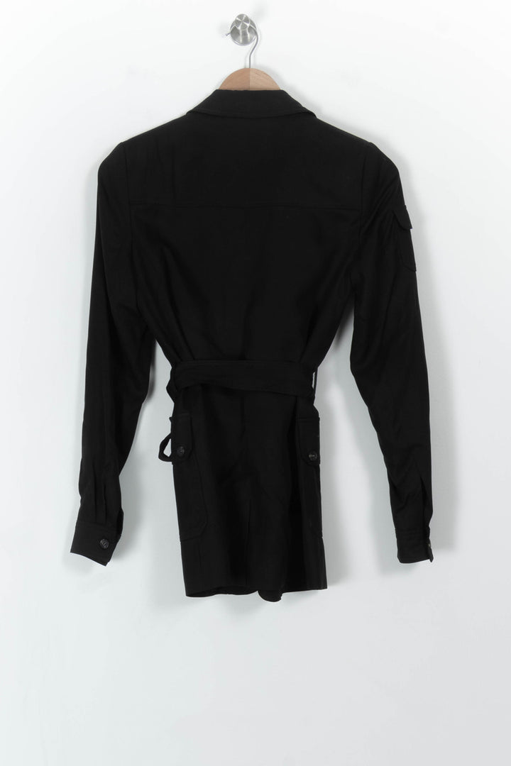 Veste Ceinturée Noire - Taille XS/34 de la marque The Kooples | PARAD113619 - Vendu par Paradigme - Image 5